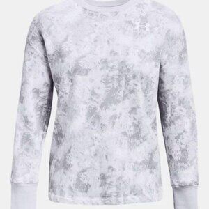 Under Armour UA Women's Rival Fleece Oversized Printed Crew Pullover Small NWT